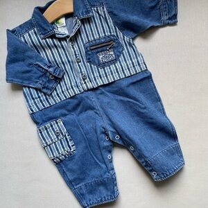 Vintage Denim coveralls Blue Kids Overalls